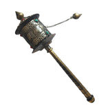 Maxbell Tibetan Metal Buddhist Long Hand Held Prayer Wheel Om Mani Padme - Aladdin Shoppers
