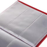 Maxbell Maxbell 20 Pages Paper Money Banknotes Collection Album Bill Book Folder Red