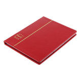 Maxbell Maxbell 20 Pages Paper Money Banknotes Collection Album Bill Book Folder Red