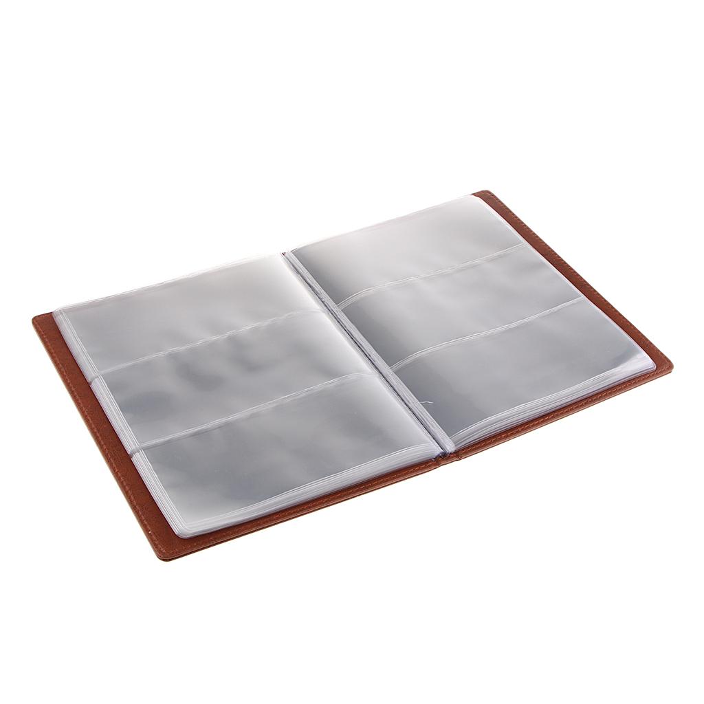 Maxbell Maxbell 20 Pages Paper Money Banknotes Collection Album Bill Book Folder Brown
