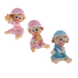 3Pcs 1/10 Scale Lovely Resin Baby Action Figure Model Toy for Sand Landscape - Aladdin Shoppers