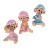 3Pcs 1/10 Scale Lovely Resin Baby Action Figure Model Toy for Sand Landscape - Aladdin Shoppers