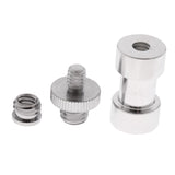 Maxbell 3 in 1 1/4" 3/8" Screw Converter Adapter Flash Light Stand Connector Camera Spigot for DSLR Camera,Tripod ,Shoulder Rig,Lighting Equipment - Aladdin Shoppers