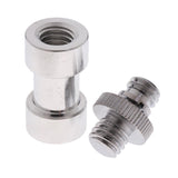 Maxbell 3 in 1 1/4" 3/8" Screw Converter Adapter Flash Light Stand Connector Camera Spigot for DSLR Camera,Tripod ,Shoulder Rig,Lighting Equipment - Aladdin Shoppers