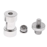 Maxbell 3 in 1 1/4" 3/8" Screw Converter Adapter Flash Light Stand Connector Camera Spigot for DSLR Camera,Tripod ,Shoulder Rig,Lighting Equipment - Aladdin Shoppers