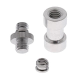 Maxbell 3 in 1 1/4" 3/8" Screw Converter Adapter Flash Light Stand Connector Camera Spigot for DSLR Camera,Tripod ,Shoulder Rig,Lighting Equipment - Aladdin Shoppers