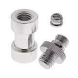 Maxbell 3 in 1 1/4" 3/8" Screw Converter Adapter Flash Light Stand Connector Camera Spigot for DSLR Camera,Tripod ,Shoulder Rig,Lighting Equipment - Aladdin Shoppers