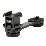 Maxbell Ulanzi 3in1 Triple Hot Shoe Mount Adapter Converter Microphone Stand Bracket - Aladdin Shoppers