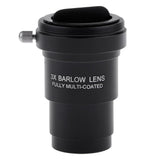 Maxbell Telescope Eyepiece Barlow Lens 3X for Astronomical Photography + Filter #12