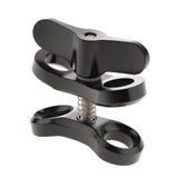Maxbell 2Pieces Underwater Diving Ball Join Connector Clamp Mount Arm for Flashlight