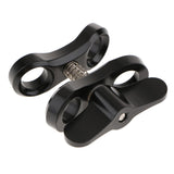 Maxbell 2Pieces Underwater Diving Ball Join Connector Clamp Mount Arm for Flashlight