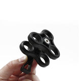 Maxbell Ball Clamp 3 Mount Hole for Diving Underwater Hosing Light Arm Tray GoPro - Aladdin Shoppers