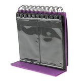 Maxbell Calendar Vertical Flip Photo Album Self Adhesive Memo Book 68 3" Purple