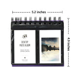 Maxbell Calendar Vertical Flip Photo Album Self Adhesive Memo Book 68 3" Purple
