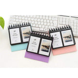 Maxbell Calendar Vertical Flip Photo Album Self Adhesive Memo Book 68 3" Purple