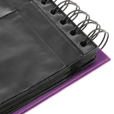 Maxbell Calendar Vertical Flip Photo Album Self Adhesive Memo Book 68 3" Purple