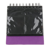 Maxbell Calendar Vertical Flip Photo Album Self Adhesive Memo Book 68 3" Purple