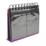 Maxbell Calendar Vertical Flip Photo Album Self Adhesive Memo Book 68 3" Purple
