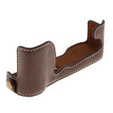 Maxbell PU Leather Camera Bag Half Body Set Case Cover for Fujifilm X-A5 XA5 Coffee - Aladdin Shoppers