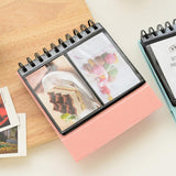 Maxbell Calendar Vertical Flip Photo Album Self Adhesive Memo Book 68Pockets 3" Blue