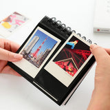 Maxbell Calendar Vertical Flip Photo Album Self Adhesive Memo Book 68Pockets 3" Blue