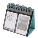 Maxbell Calendar Vertical Flip Photo Album Self Adhesive Memo Book 68Pockets 3" Blue