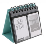 Maxbell Calendar Vertical Flip Photo Album Self Adhesive Memo Book 68Pockets 3" Blue