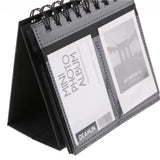 Maxbell Calendar Vertical Flip Photo Album Self Adhesive Memo Book 68Pocket 3" Black