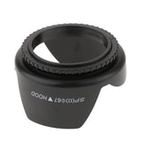 Maxbell 67mm Screw Mount Reversible Tulip Flower Crown Petal Shaped Camera Lens Hood
