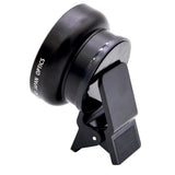 Maxbell 37mm 2 in 1 Clip Cell Phone Wide Angle Macro Camera Lens for Smartphone