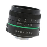 Maxbell 35mm F/1.6 Large Aperture Manual Prime Fixed Lens APS-C for Sony Nikon Canon Digital Cameras, Black - Aladdin Shoppers