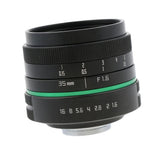Maxbell 35mm F/1.6 Large Aperture Manual Prime Fixed Lens APS-C for Sony Nikon Canon Digital Cameras, Black - Aladdin Shoppers