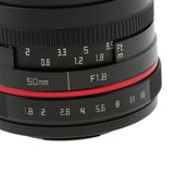 Maxbell 50mm F1.8 Large Aperture Prime Prime Fixed Lens for Fujifilm Camera