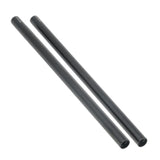 Maxbell 2Pcs 15mm Dia 300mm 30cm Length Extension Rods for Rail System Matte Box Follow Focus Rig DSLR Black - Aladdin Shoppers
