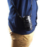 Maxbell Dual Lens Fast Converter for Canon EF-mount Camera with Shoulder Strap - Black - Aladdin Shoppers