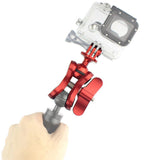 Maxbell Aluminum Alloy Underwater Diving Ball Clamp Mount Bracket Joint Arm for GoPro Hero Action Cameras - Red - Aladdin Shoppers