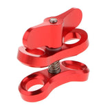 Maxbell Aluminum Alloy Underwater Diving Ball Clamp Mount Bracket Joint Arm for GoPro Hero Action Cameras - Red - Aladdin Shoppers