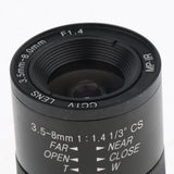 Maxbell 3.5mm to 8mm 3MP f/1.4 Varifocal CS C-Mount Manual IRIS Zoom Lens - Aladdin Shoppers