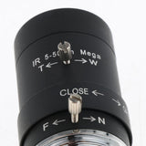 Maxbell CCTV Industrial Camera Varifocal 5-50mm Manual IRIS Zoom CS Mount Lens Format 1/3'' (Black) - Aladdin Shoppers