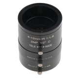 Maxbell 4mm-12mm F1.6 2MP(Megapixels) Varifocal CCTV Industrial Camera Lens C Mount Manual IRIS Zoom Lenses FOV 70-29 Degree - Aladdin Shoppers
