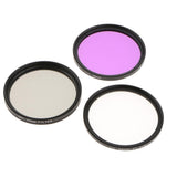 Maxbell 52mm Lens Filter Kit, UV Filter (Ultraviolet) + CPL Filter (Circular Polarizer) + FLD Filter (Fluorescent ) Set for Digital Camera - Aladdin Shoppers