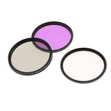 Maxbell 62mm Lens Filter Kit, UV Filter (Ultraviolet) + CPL Filter (Circular Polarizer) + FLD Filter (Fluorescent ) Set for Digital Camera - Aladdin Shoppers