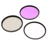 Maxbell 72mm Lens Filter Kit, UV Filter (Ultraviolet) + CPL Filter (Circular Polarizer) + FLD Filter (Fluorescent ) Set for Digital Camera - Aladdin Shoppers