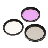 Maxbell 40.5mm Lens Filter Kit, UV Filter (Ultraviolet) + CPL Filter (Circular Polarizer) + FLD Filter (Fluorescent ) Set for Digital Camera - Aladdin Shoppers