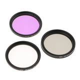 Maxbell 40.5mm Lens Filter Kit, UV Filter (Ultraviolet) + CPL Filter (Circular Polarizer) + FLD Filter (Fluorescent ) Set for Digital Camera - Aladdin Shoppers