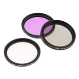 Maxbell 40.5mm Lens Filter Kit, UV Filter (Ultraviolet) + CPL Filter (Circular Polarizer) + FLD Filter (Fluorescent ) Set for Digital Camera - Aladdin Shoppers