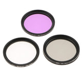 Maxbell 40.5mm Lens Filter Kit, UV Filter (Ultraviolet) + CPL Filter (Circular Polarizer) + FLD Filter (Fluorescent ) Set for Digital Camera - Aladdin Shoppers