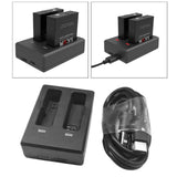 Maxbell Dual Battery Charger Charging Dock for SJCAM SJ8 Air SJ8 Pro SJ8 Plus Action Camera - Aladdin Shoppers