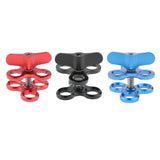 Triple Ball Clamp 3 Holes Underwater Arm Diving Bracket for Gopro Hero 3+/4/5/6 Blue - Aladdin Shoppers