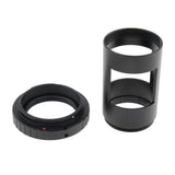 Maxbell T2 T-mount Ring Lens Adapter for Nikon DSLR Camera + 4.5cm Diameter Photography Sleeve M42 Thread - Aladdin Shoppers